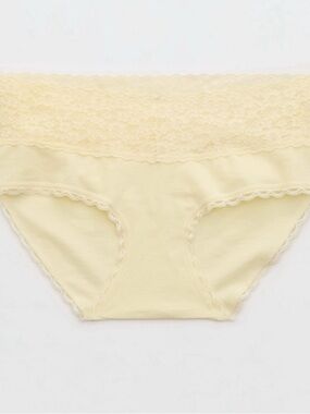 NWT Aerie Superchill Vintage Lace Cotton Boybrief Panty